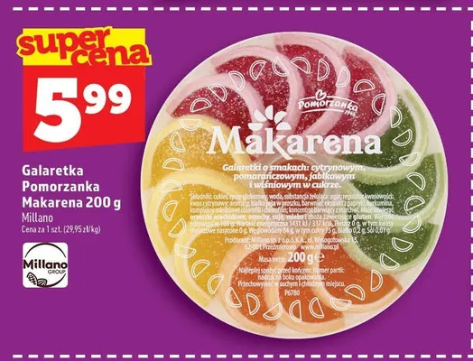 Galaretka Pomorzanka Makarena promocja w TOPAZ