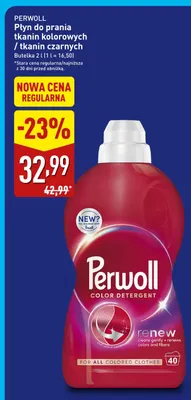 Płyn do prania tkanin czarnych Perwoll promocja w Aldi