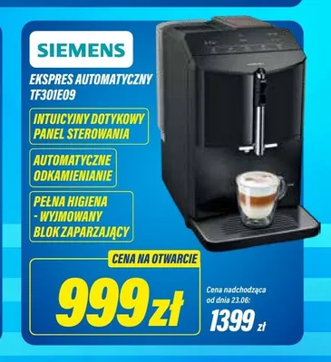 Ekspres automatyczny Siemens TF301E09 promocja w RTV EURO AGD