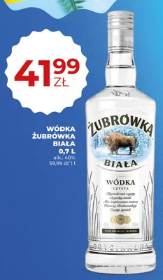 Wódka Żubrówka Biała promocja w Duży Ben