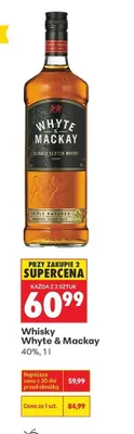 Whisky Whyte & Mackay promocja w Biedronka