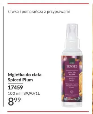 Mgiełka do ciała Spiced Plum Avon Senses promocja w AVON