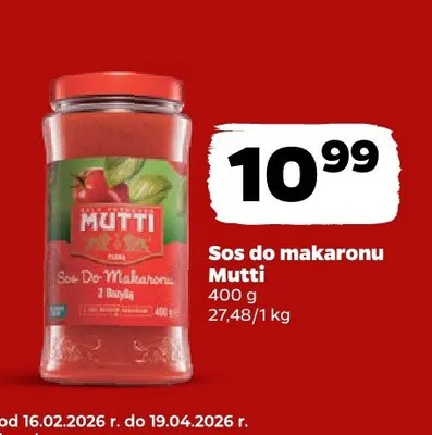 Sos do makaronu promocja w Netto