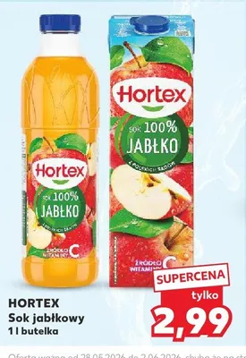 Sok jabłkowy 100% Hortex promocja w Kaufland