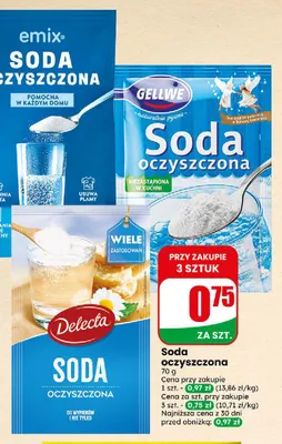 Soda oczyszczona Gellwe promocja w Dino
