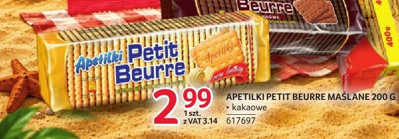 Herbatniki Apetilki Petit Beurre Maślane promocja w Selgros