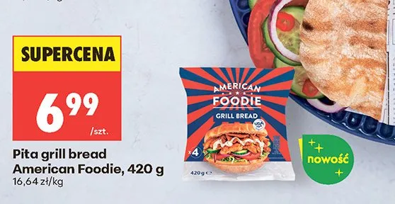 Pita grill bread American Foodie promocja w Biedronka
