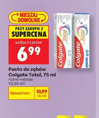 Pasta do zębów Colgate Total Whitening promocja w Biedronka
