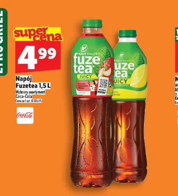 Napój Fuzetea Coca-Cola 1,5l promocja w TOPAZ