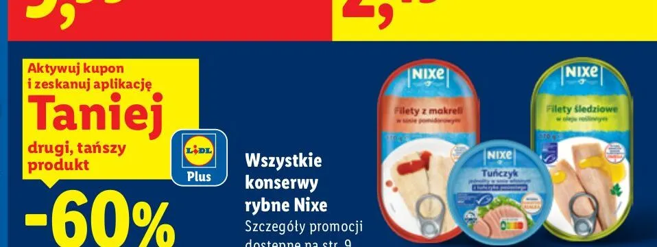 Filety z makreli w sosie pomidorowym Nixe promocja w Lidl