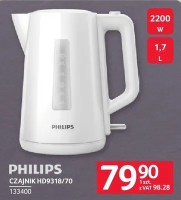 Czajnik HD9318/70 Philips promocja w Selgros