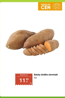Bataty słodkie ziemniaki luz promocja w Biedronka