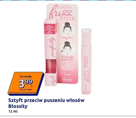Sztyft przeciw puszeniu włosów Blossity promocja w Action