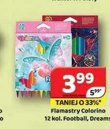 Flamastry Colorino Dreams 12 kolorów promocja w Delfin