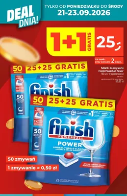 Tabletki do zmywarki Finish Powerball Power promocja w Dealz