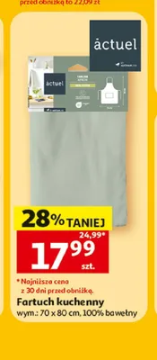 Fartuch kuchenny Actuel promocja w Auchan