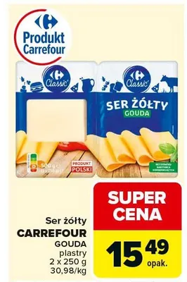 Ser żółty gouda promocja w Carrefour Market