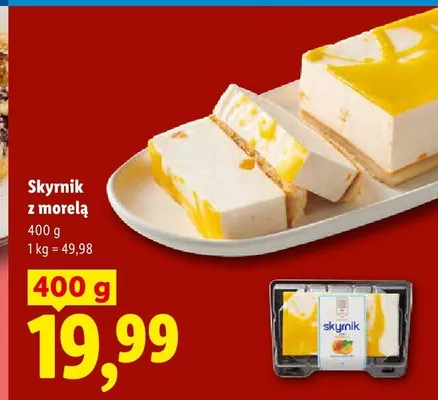 Ciasto Skyrnik z morelą promocja w Lidl