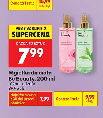 Mgiełka do ciała różne rodzaje Be Beauty promocja w Biedronka