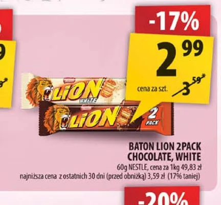 Baton Lion Chocolate 2-pak promocja w Arhelan