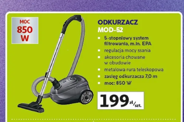 Odkurzacz MOD-52 promocja w Auchan