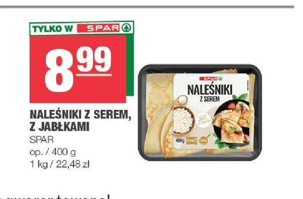 Naleśniki z serem SPAR promocja w SPAR