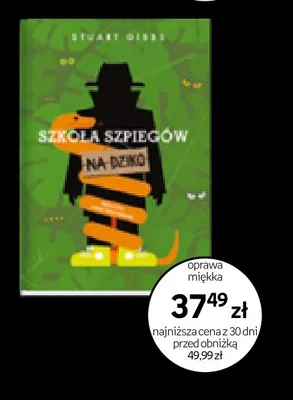 Książka Szkoła Szpiegów na dziko Stuart Gibbs promocja w Empik