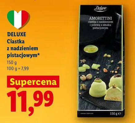 Ciastka z nadzieniem pistacjowym promocja w Lidl