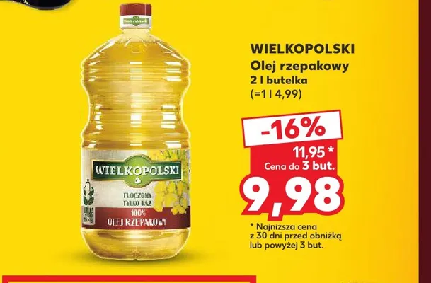 Olej rzepakowy Wielkopolski promocja w Kaufland