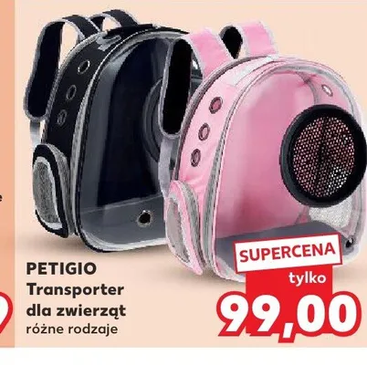 Transporter dla zwierząt Petigio promocja w Kaufland