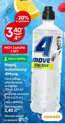 Napój izotoniczny 4Move Xtra Sour promocja w Żabka