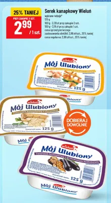 Serek kanapkowy Mój Ulubiony z grillowanym bakłażanem Wieluń promocja w POLOmarket
