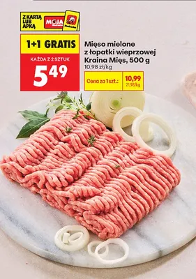 Mięso mielone z łopatki wieprzowej promocja w Biedronka