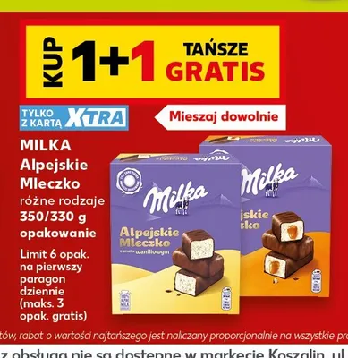 Alpejskie Mleczko Milka promocja w Kaufland