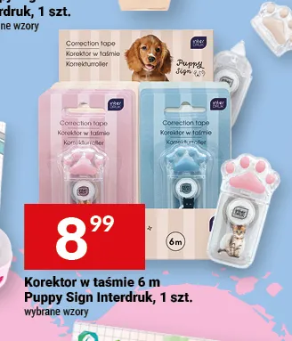 Korektor w taśmie 6 m Puppy Sign Interdruk promocja w Twój Market