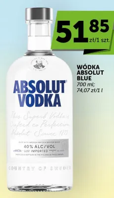 Wódka Absolut Blue promocja w Groszek