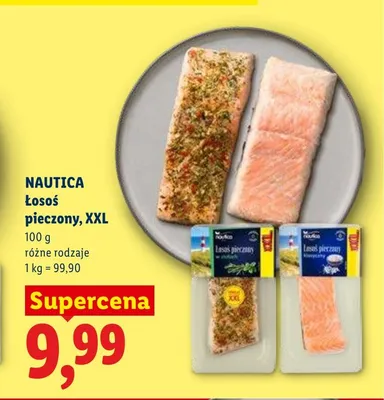 Łosoś pieczony w ziołach NAUTICA XXL promocja w Lidl