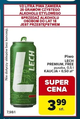 Piwo Lech Premium promocja w Globi