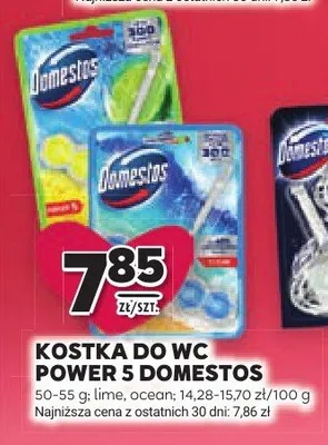 Kostka do WC Power 5 Domestos promocja w Stokrotka
