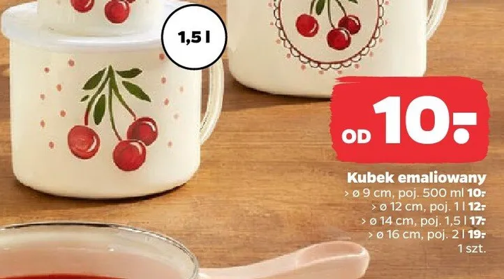 Kubek emaliowany Florina ø14cm promocja w Netto