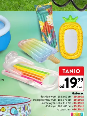 Materac dmuchany owoc Bestway promocja w Intermarche
