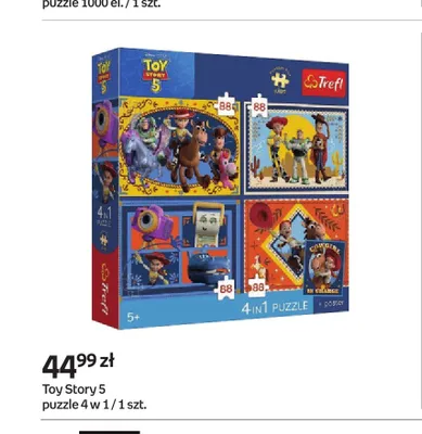 Puzzle Trefl Toy Story 5 4w1 promocja w Empik