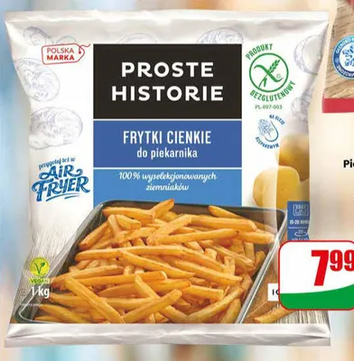 Frytki cienkie do piekarnika Proste Historie promocja w Dino