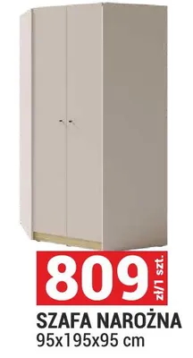 Szafa Narożna 95x195x95 cm promocja w Merkury Market