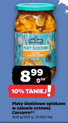 Płaty śledziowe smażone w zalewie octowej Marinero promocja w Netto