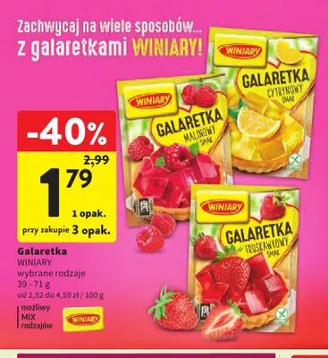 Galaretka Winiary promocja w Intermarche