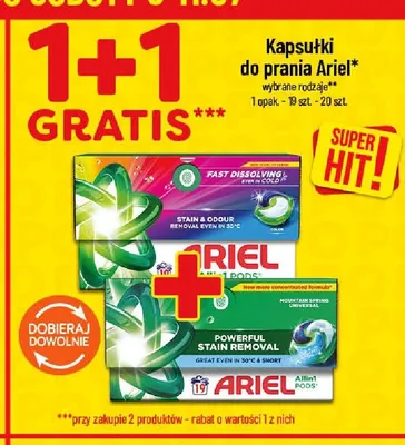 Kapsułki do prania Ariel Mountain Spring promocja w POLOmarket