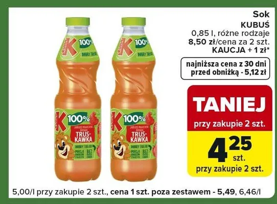 Sok różne rodzaje promocja w Carrefour Express