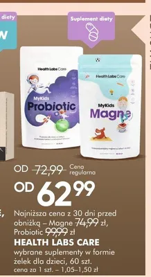 Wybrane suplementy w formie żelek dla dzieci HEALTH LABS CARE promocja w Super-Pharm