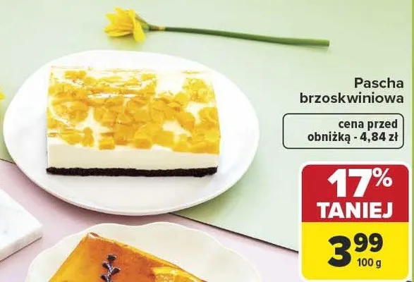 Pascha brzoskwiniowa promocja w Carrefour